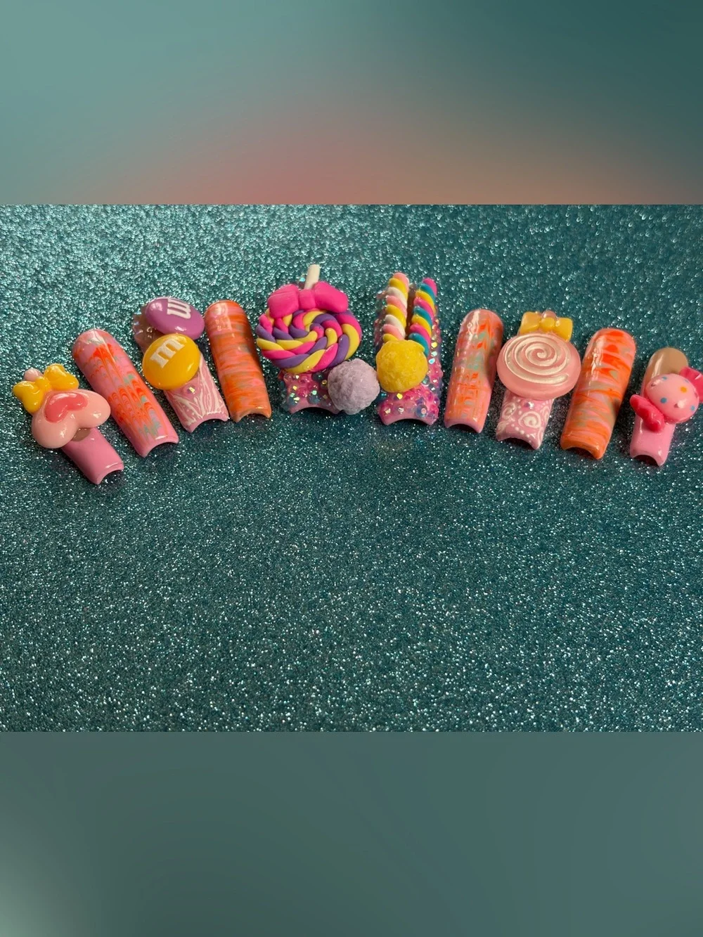 Sweet As Sugah Reusable Acrylic Press On Nails